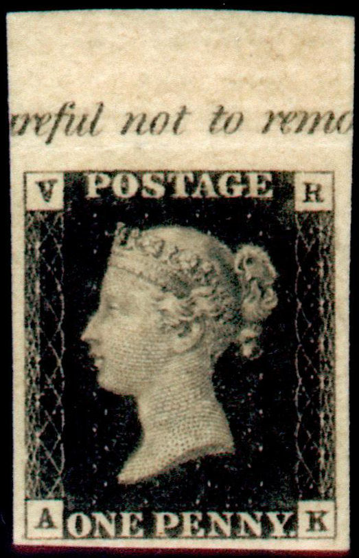 Great Britain 1840 1d Black (V.R. Official), Unmounted Mint SGV1