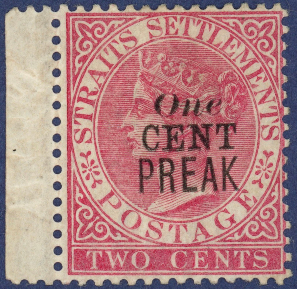 Malaya - Perak 1887-89 1c on 2c pale rose, SG35a