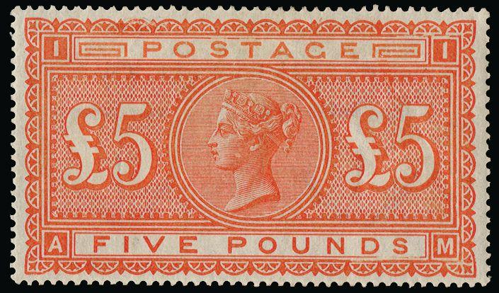 Great Britain 1882 £5 Orange Plate 1 SG137