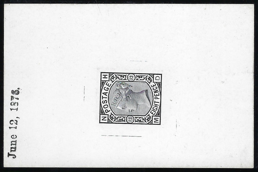 Great Britain 1876 8d die proof Plate 13, SG156