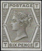 Great Britain 1875 6d grey Plate 16 imprimatur, SG147var