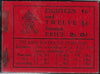 Great Britain 1912 2s black on red booklet, SGBB3.