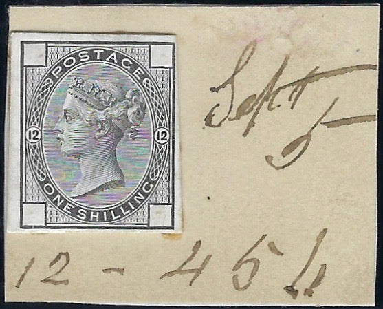 Great Britain 1875 1s die proof Plate 12, SG150var