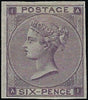 Great Britain 1864 6d Lilac Plate 4, imprimatur, SG85var