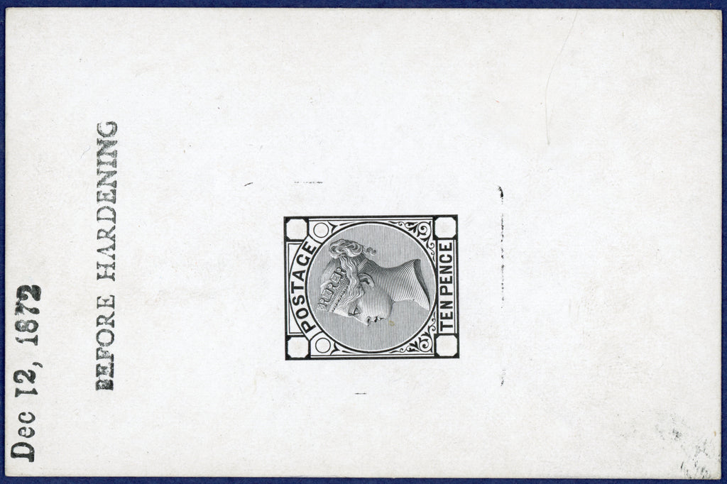 Great Britain 1872 10d die proof, SG112var