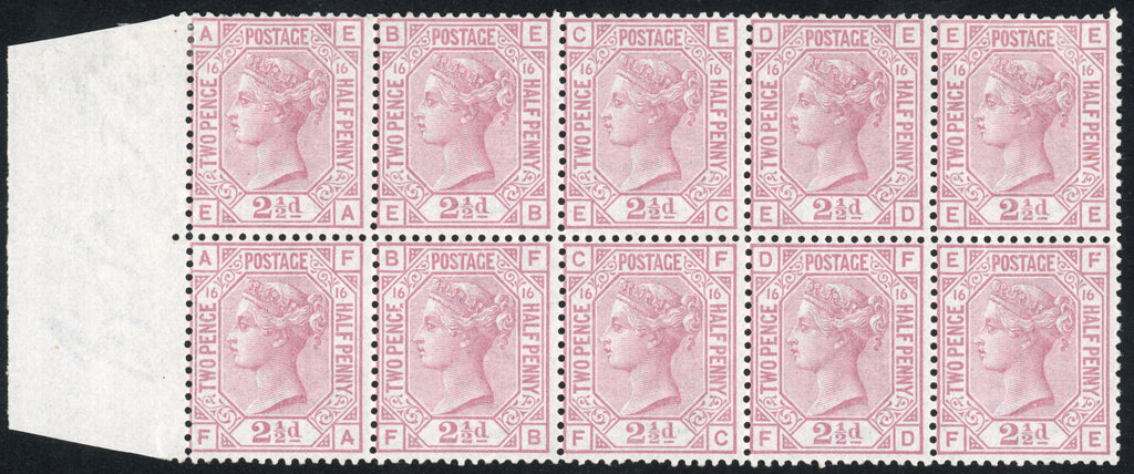 Great Britain 1879 2½d rosy mauve Plate 6, SG141