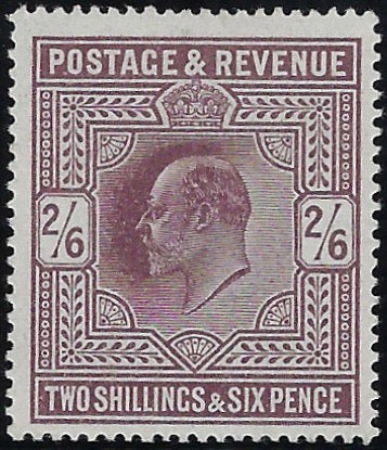 Great Britain 1911 2s6d Dark purple (O), SG317