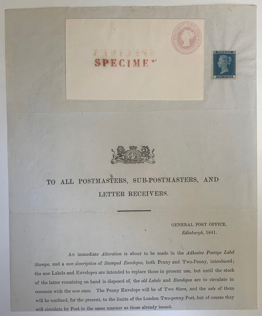 Great Britain 1841 No3 Postal Notice SGPN3var