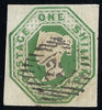 Great Britain 1854 1s green (Die W.W.2), SG55