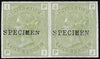 Great Britain 1877 4d Sage green Plate 15 Specimens, SG153var