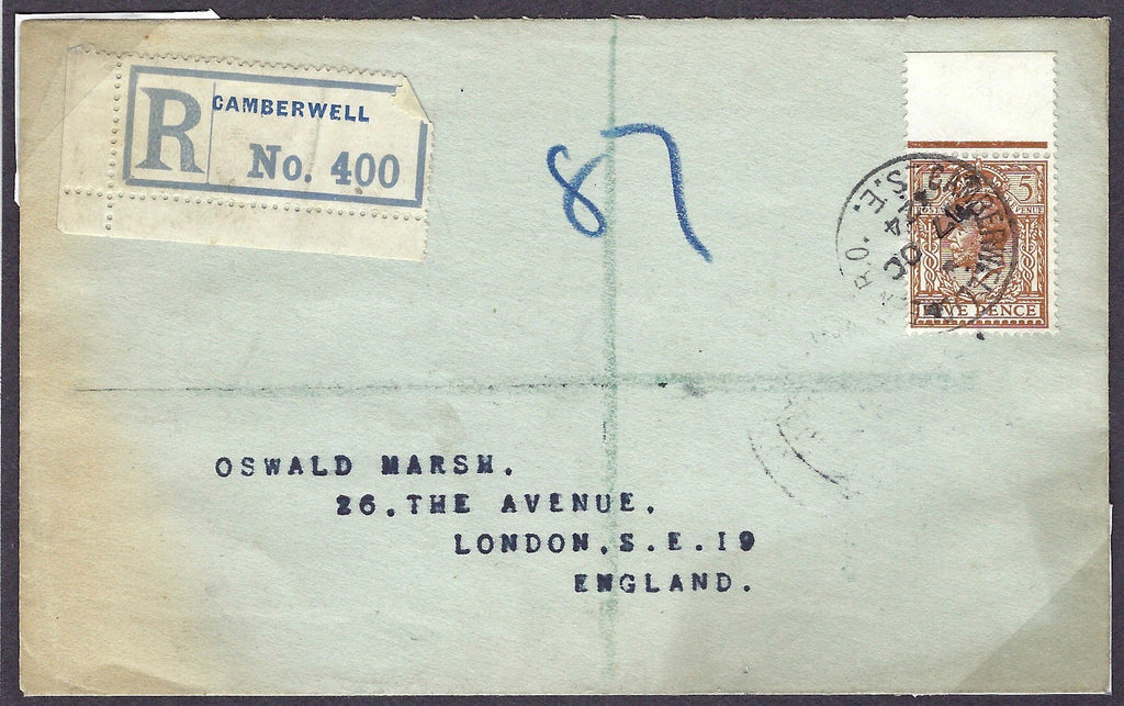 Great Britain 1924 5d Brown, SG425