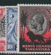 Kenya, Uganda and Tanganyika 1935-37, set of 14 to £1, Mint SG110-23
