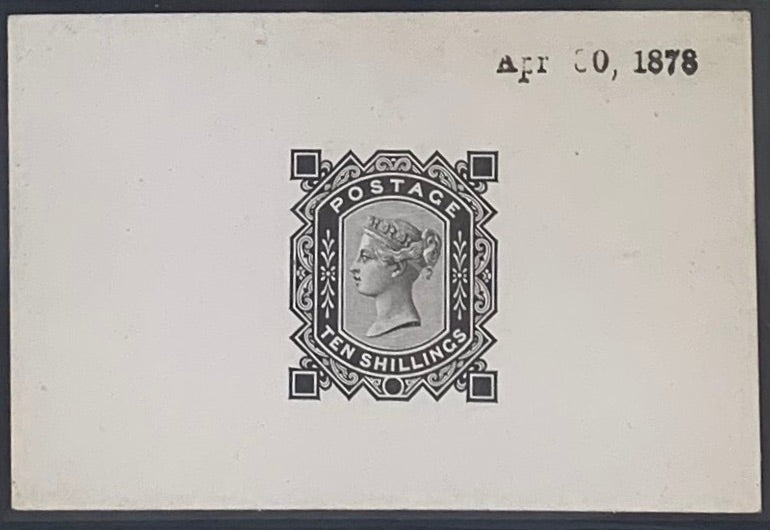 Great Britain 1878 10s Die Proof. SG128var