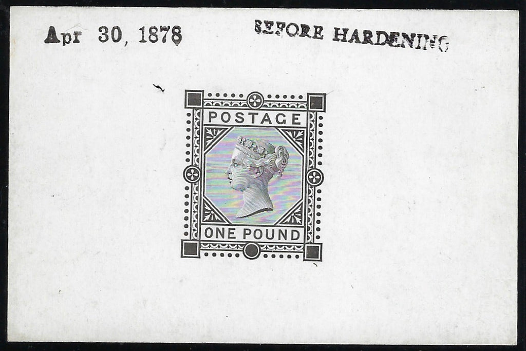 Great Britain 1878 £1 Die Proof. SG129var