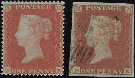 Great Britain 1850 1d Red brown "Archer" PL97 SG16b