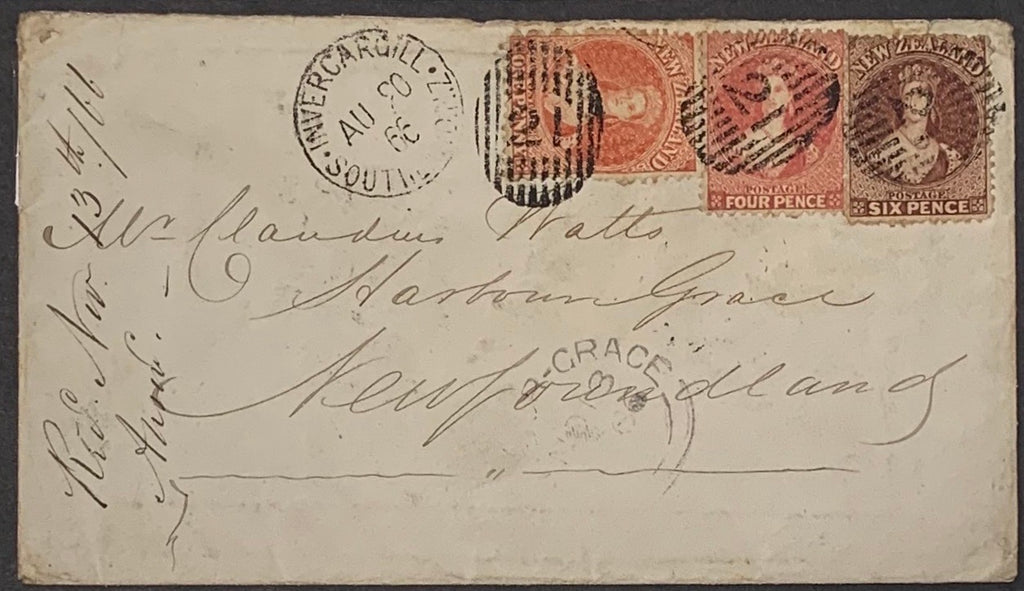 New Zealand 1866 (AU 20) SG111/19/22