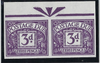 Great Britain 1964 3d Violet "Postage Due" (Whiter paper). SGD60var