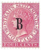 British P.O. in Siam 1882-85 4c rose, SG3