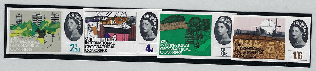 Great Britain 1964 20th International Geographical Congress (Ordinary) imprimaturs, SG651/4var