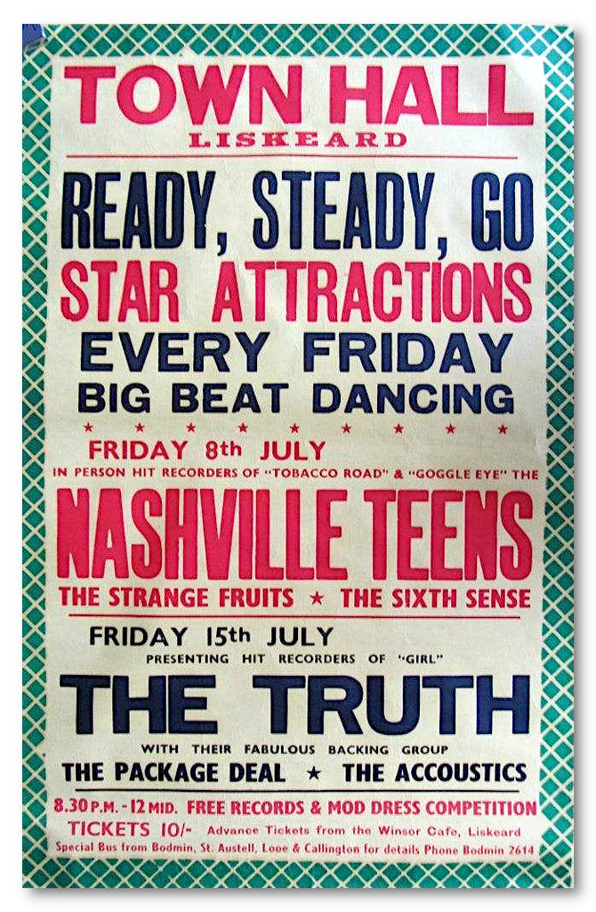 Nashville Teens original 1966 music poster