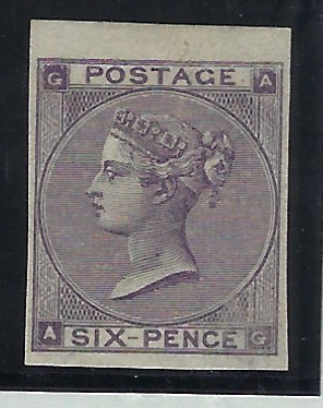 Great Britain 1864 6d Lilac Plate 4, SG85var