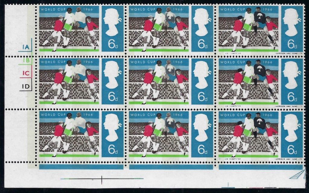 Great Britain 1966 6d World Cup Football Championship (Phosphor). SG694pa