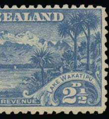 New Zealand 1899-1903 2½d blue "Lake Wakatipu" SG260a