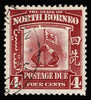 North Borneo 1939 Postage Due 4c scarlet SGD86