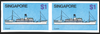 SINGAPORE 1980-84 Ships $1 variety, SG373a