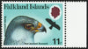 FALKLAND ISLANDS 1980 Birds of Prey 11p variety, SG385w