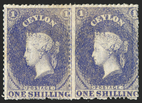 CEYLON 1861-64 1s slate-violet, SG26