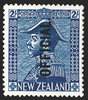 NEW ZEALAND 1927-33 2s light blue 'Admiral' Official, SGO112
