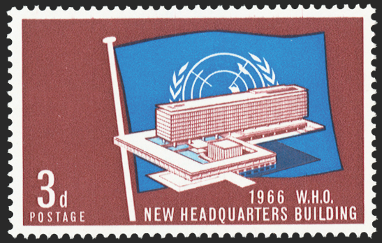 ZAMBIA 1966 W.H.O. 3d error, SG116a