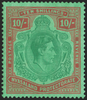 NYASALAND 1938-44 10s bluish green and brown-red/pale green, SG142a