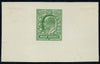 Great Britain 1911 1/2d Green colour trial. SG215var