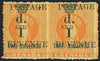 GRENADA 1888-91 1d on 2s orange variety, SG44/b