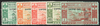 NEW HEBRIDES 1938 French Issue set of 5 to 1fr Postage Dues SPECIMENS, SGFD65s/9s
