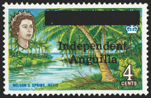 ANGUILLA 1967 4c "Nelson's Spring, Nevis", SG5