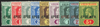 VIRGIN ISLANDS 1913-19 set of 9 to 5s Specimens, SG69s/77s