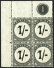 TRINIDAD & TOBAGO 1923-45 1s black Postage Dues, SGD25