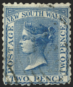 Australia New South Wales 1882-97 2d Prussian blue, SG225b