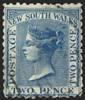 Australia New South Wales 1882-97 2d Prussian blue, SG225b