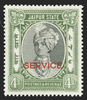 I.F.S. JAIPUR 1932-37 4a black and grey-green Official, SGO20