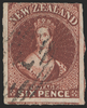 NEW ZEALAND 1862 6d red-brown, SG55