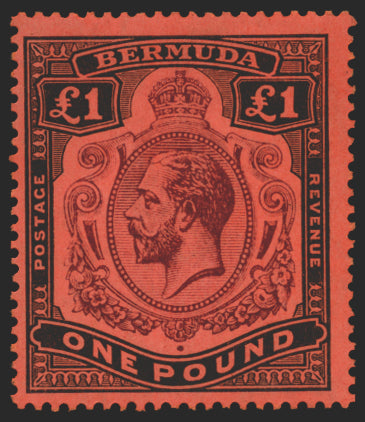 BERMUDA 1918-22 £1 purple and black/red, SG55