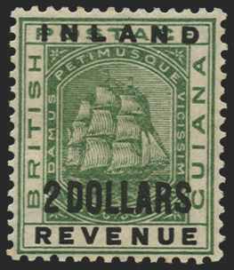BRITISH GUIANA 1888 $2 green, SG186