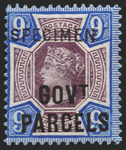 Great Britain 1888 9d dull purple & blue Official, SGO67s