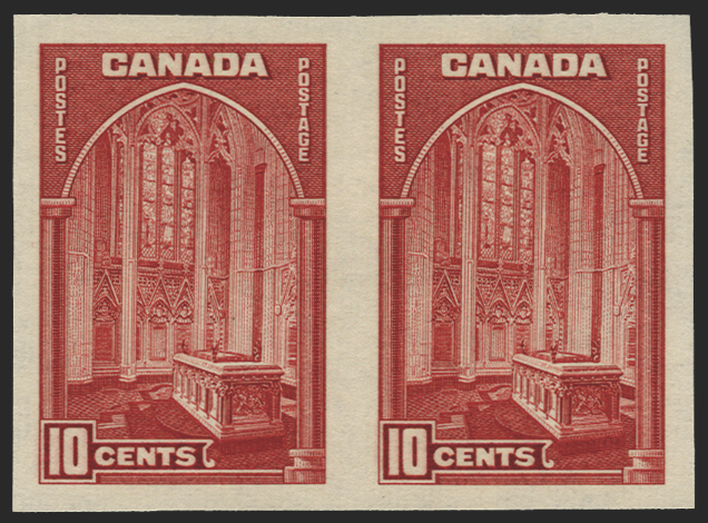 CANADA 1937-38 10c red (PROOF), SG363a