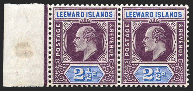 LEEWARD ISLANDS 1905-08 2½d dull purple and ultramarine, SG32