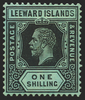 LEEWARD ISLANDS 1912-22 1s black/green, SG54a